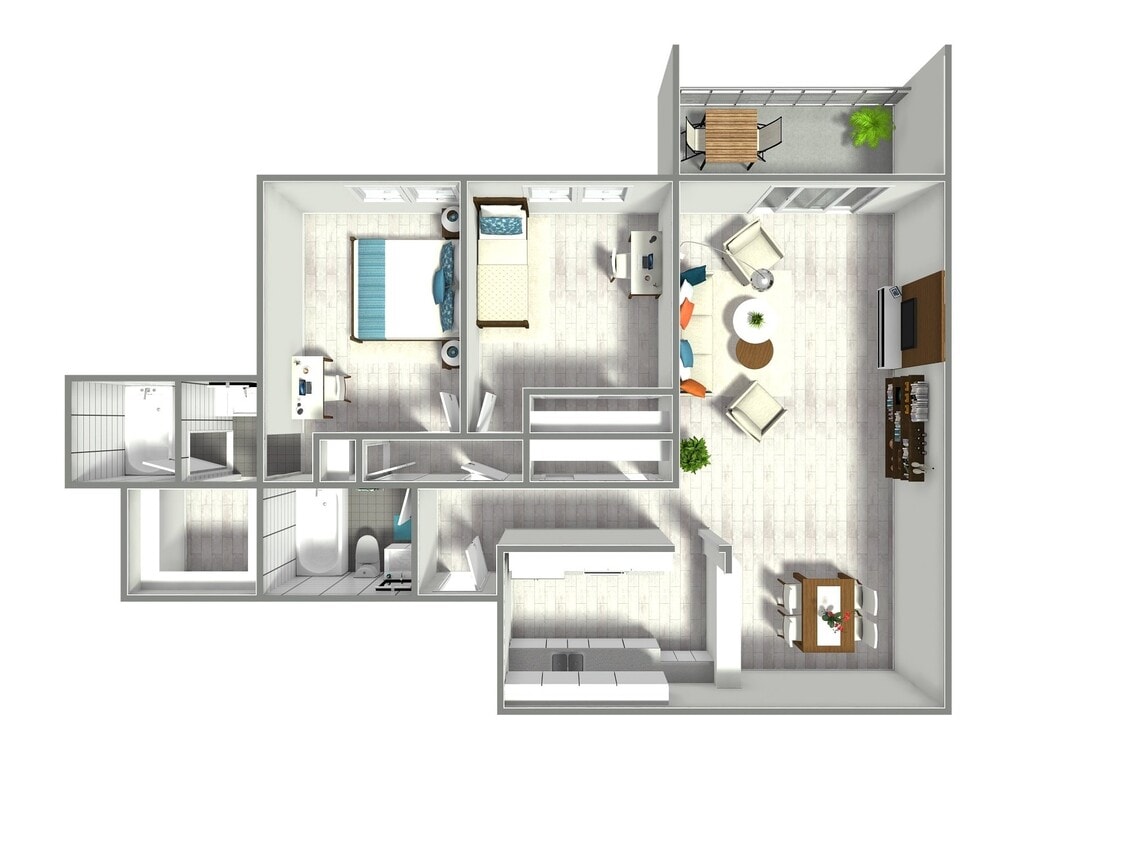 Floor Plan - 2Bed 2Bath #5