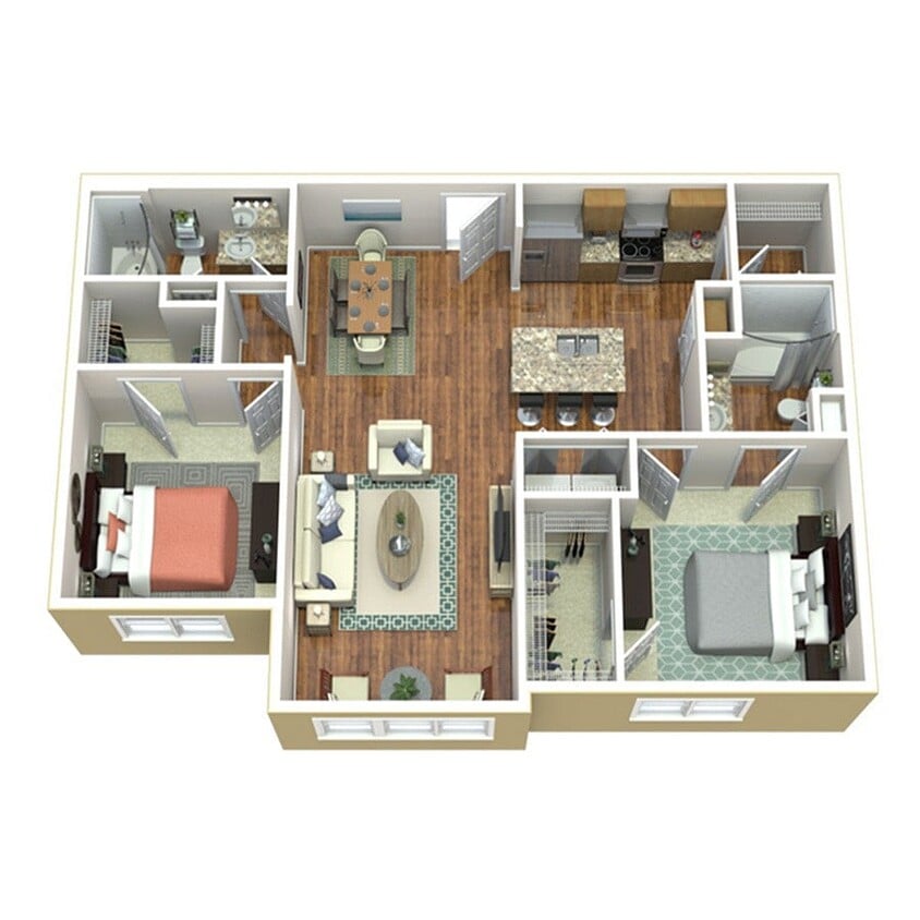 2 BR 2 BA Deluxe SR - B4