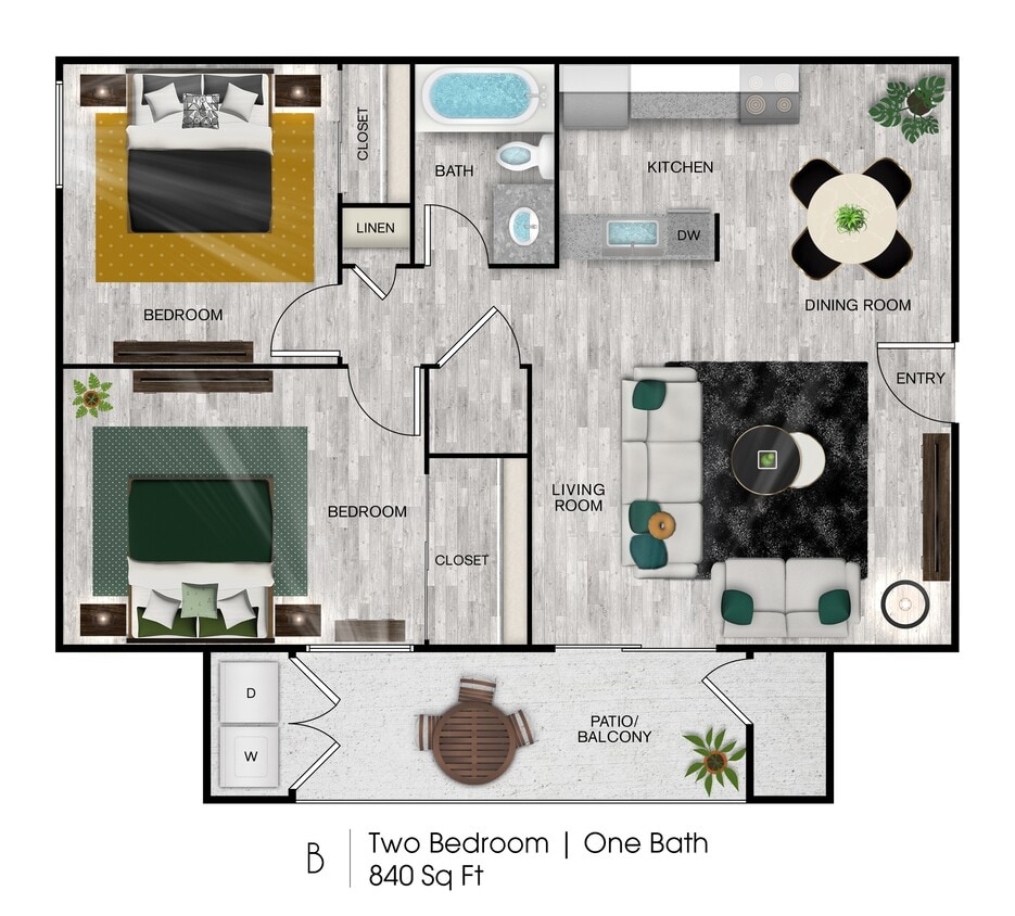 Floor Plan - B-South