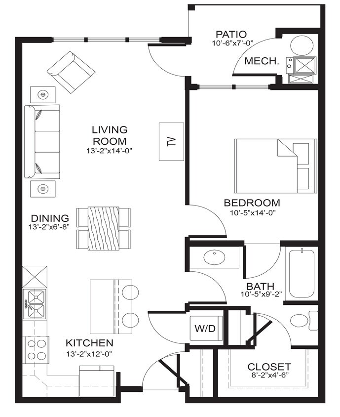 Floor Plan - A3 - Renovated