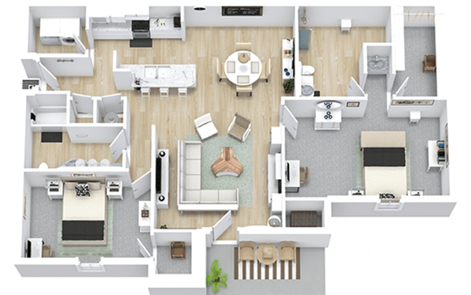 Floor Plan - Royal Palm Renovated