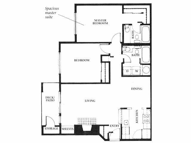 Cypress - 2 Bedroom 2 Bath