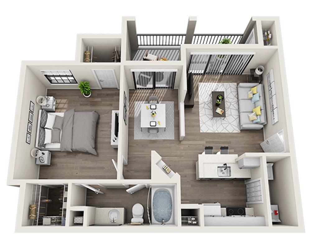 Floor Plan - The Buchanan (A1B)