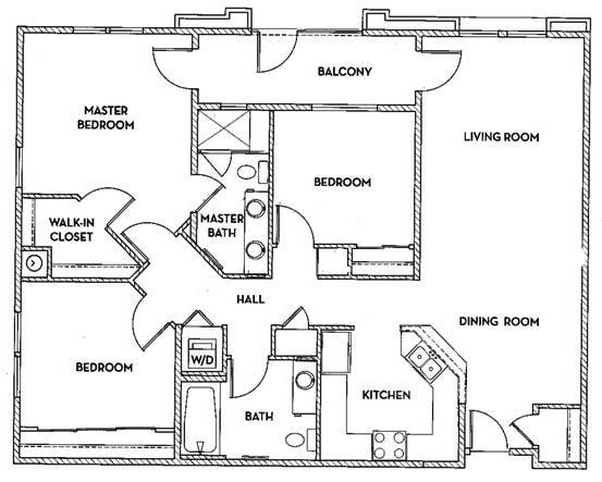 3BR/2BA - Palladio B