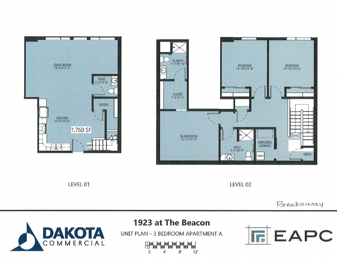 Floor Plan - Breakaway 3B/2.5B