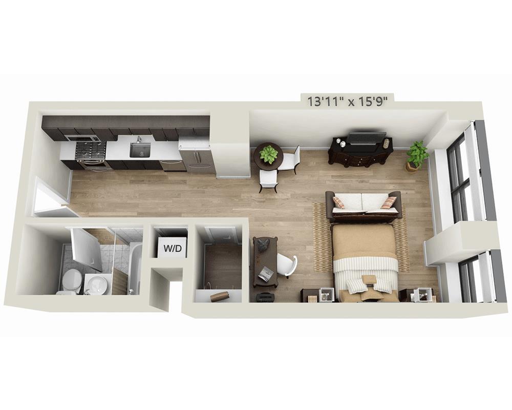 Floor Plan - Studio E1N