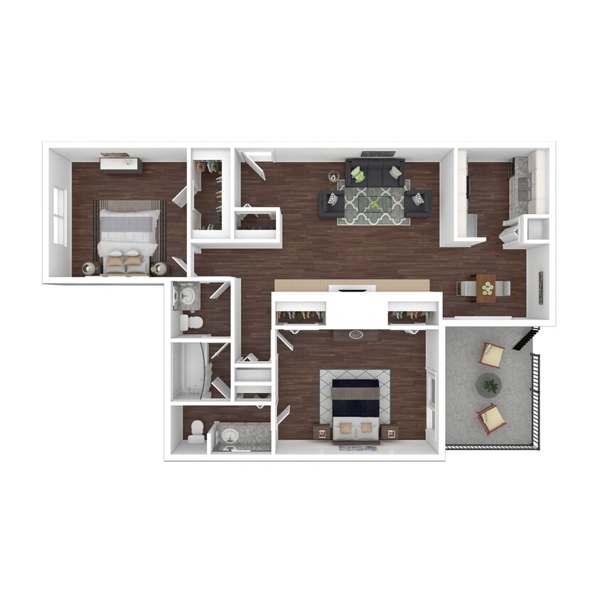 Floor Plan - 2x1.5U (Buena Vista II)