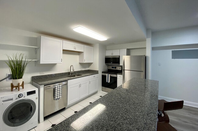 Kitchen with Washer - Lincoln Tower Apartments