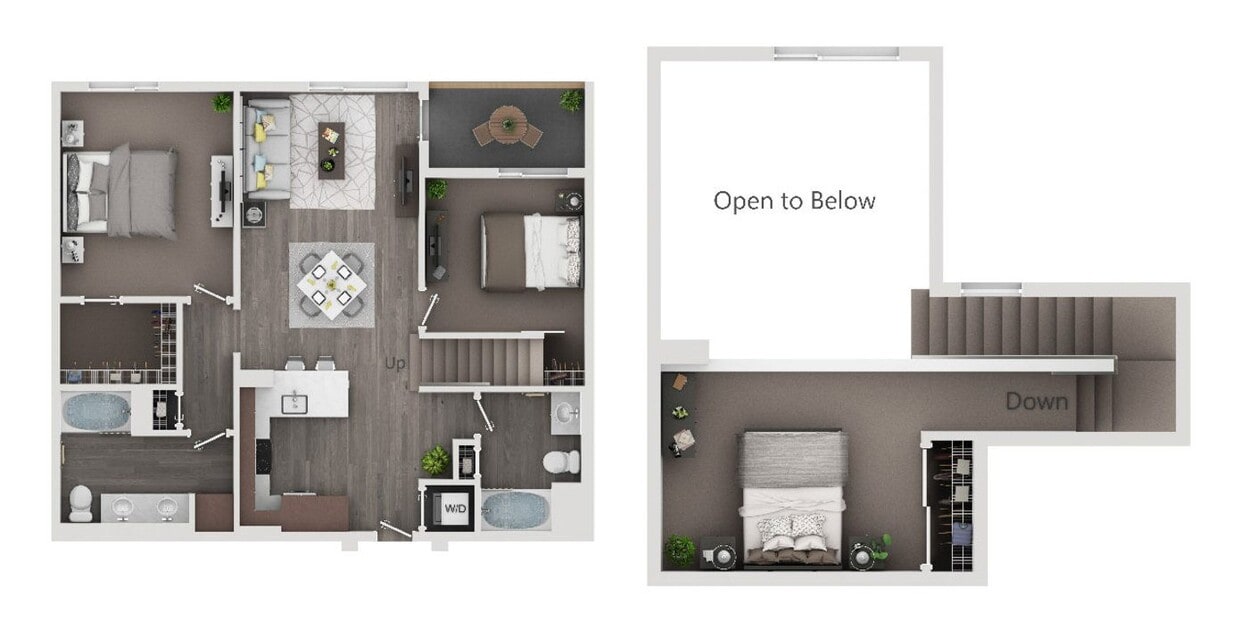 Floor Plan - 2/2 w/ Loft Standard