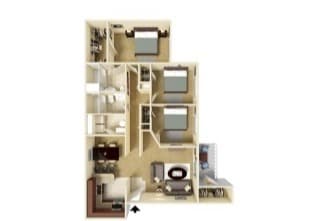 Floor Plan - 3x2