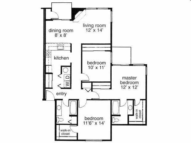 3BR/2BA - 3 Bedroom 2 Bath Room