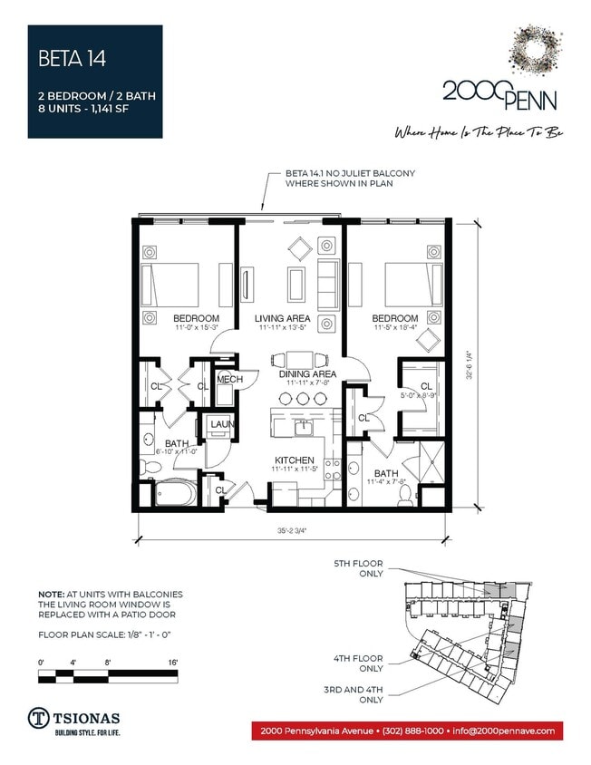 2000Penn-Floorplan-Beta14.pdf - B14