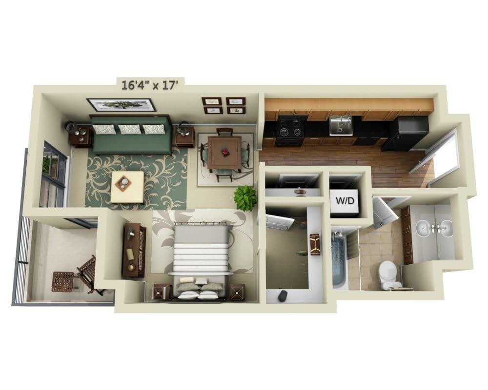 Floor Plan - Yerba Buena E1C