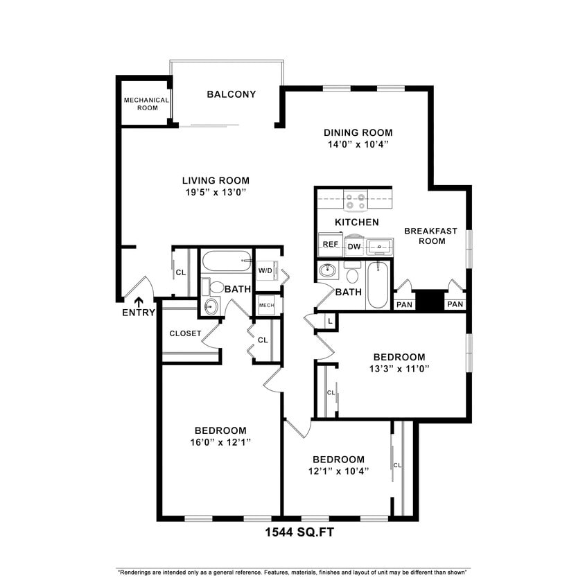 Floor Plan - 3 Bedroom