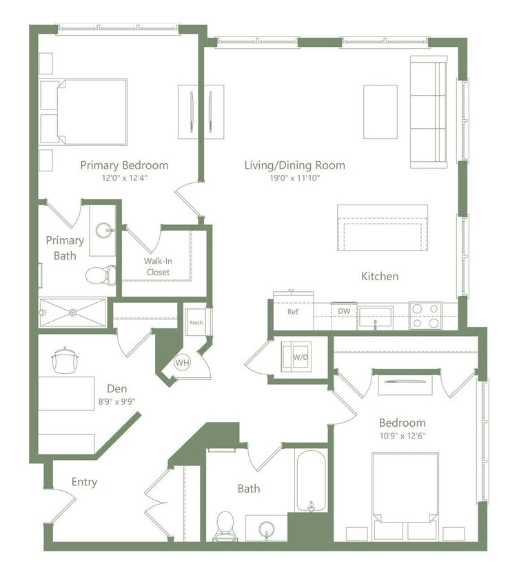 B8.1 floor plan Enclave at Raritan - B8.1