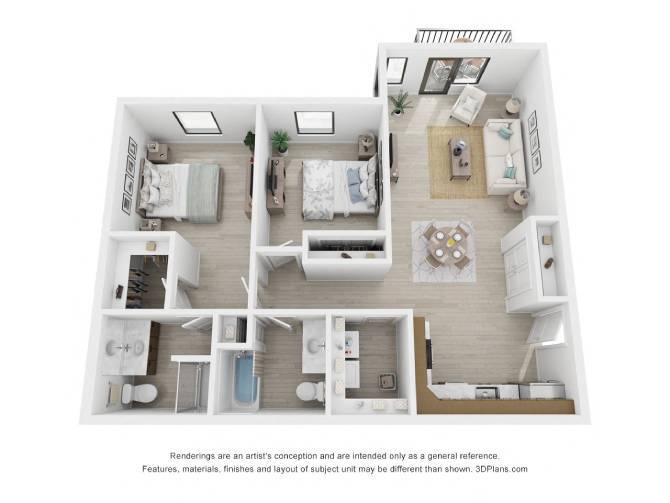 Floor Plan - Two Bedroom
