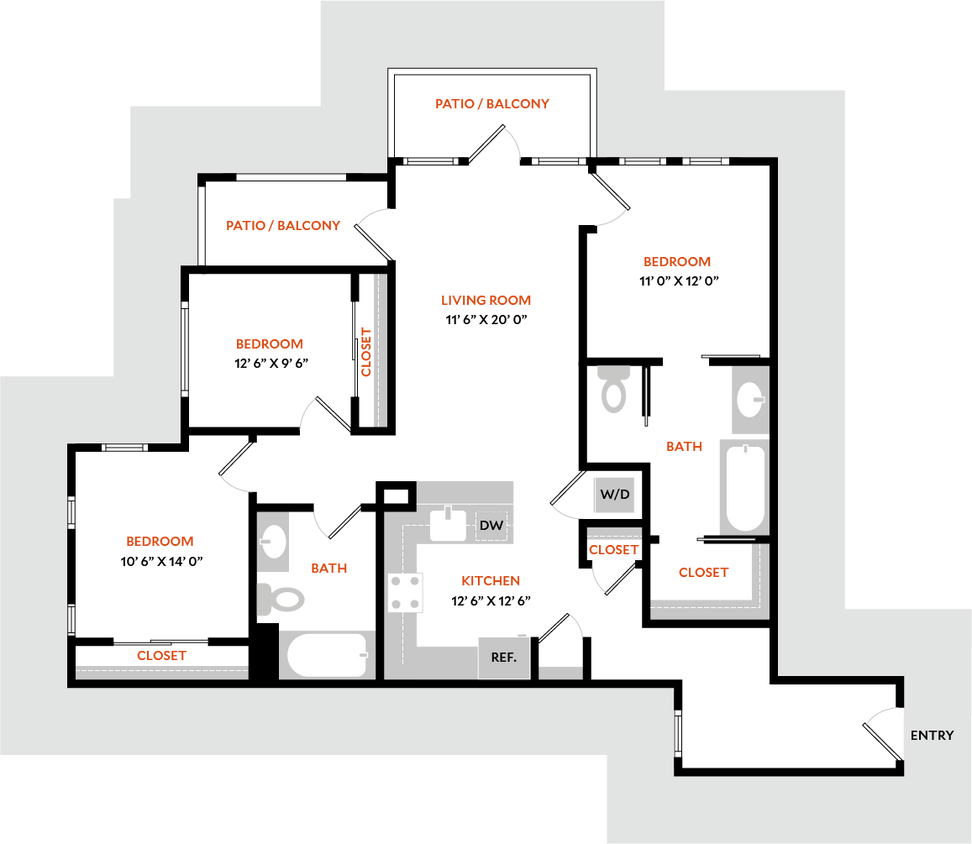Floor Plan - Plan 3A