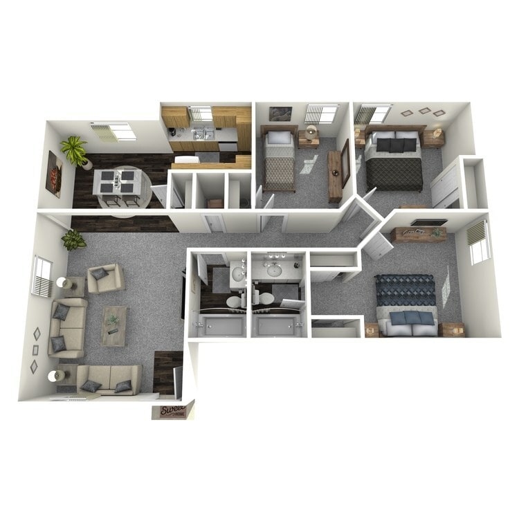 Overhead_879201.jpg - Three Bedroom Bungalow