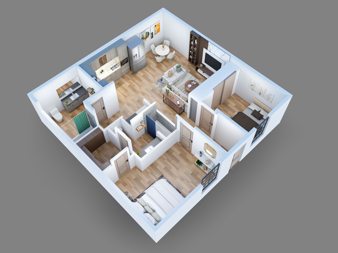 Floor Plan - 2 Bed Standard