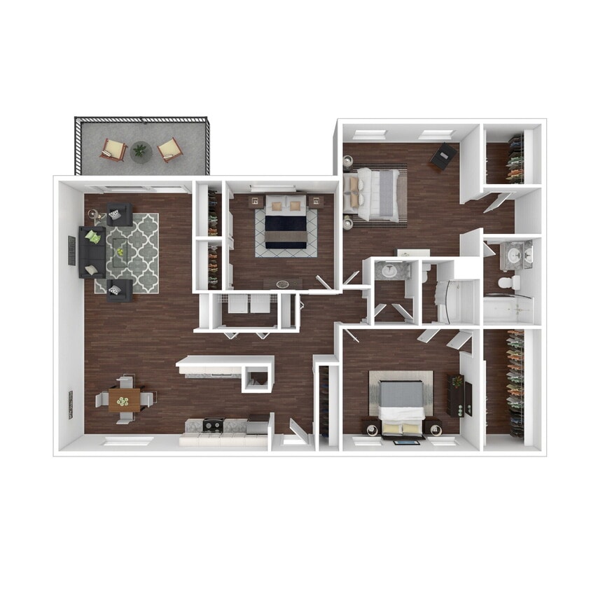Floor Plan - 3x2U (Buena Vista II)