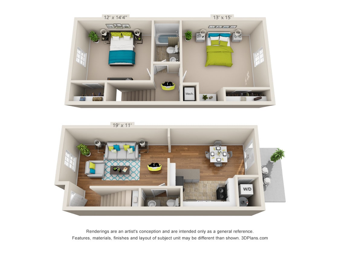 Floor Plan - Sheridan (Townhouse)
