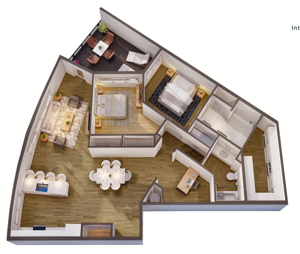 Fleur 3D Floor Plan - Fleur