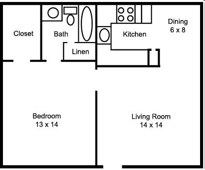 One Bedroom Large - One Bedroom Large