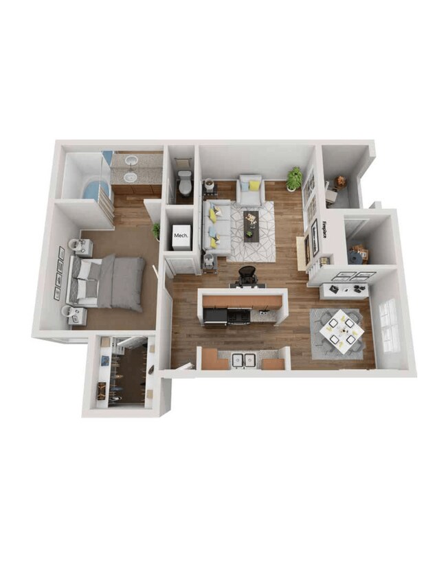 Floor Plan - 1-Bedroom