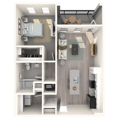 A1 floor plan The Crossing at Palm Aire - A1