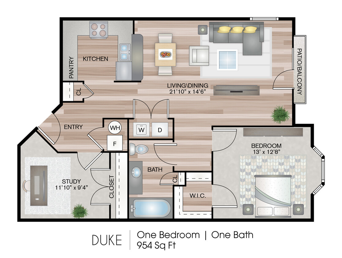 954 Square Feet - Duke