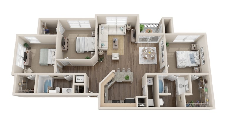 C1 floor plan Mirabella - C1