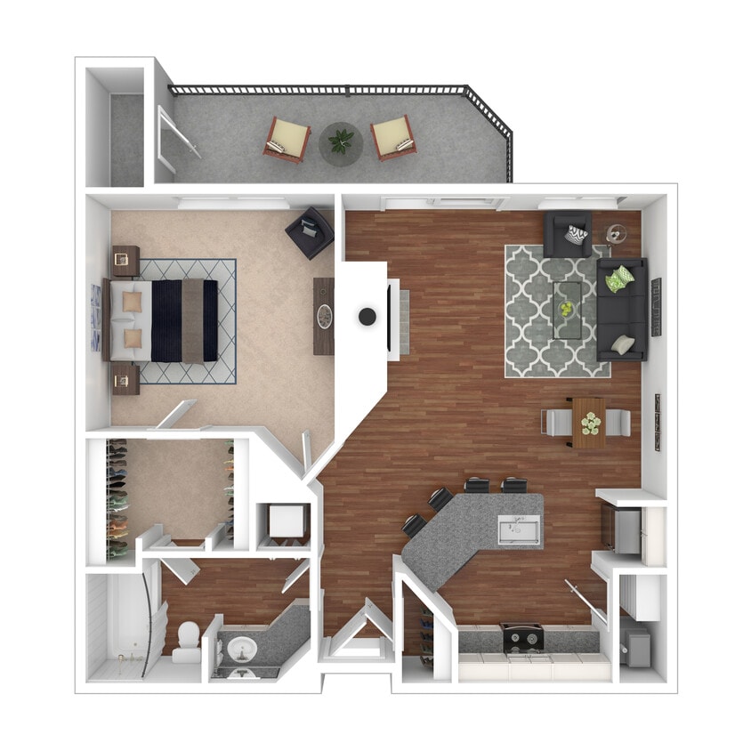Floor Plan - Eisenhower - Renovated