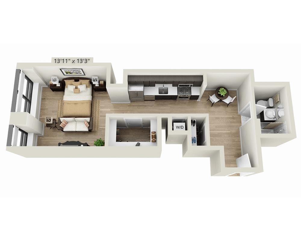 Floor Plan - Studio E1YI