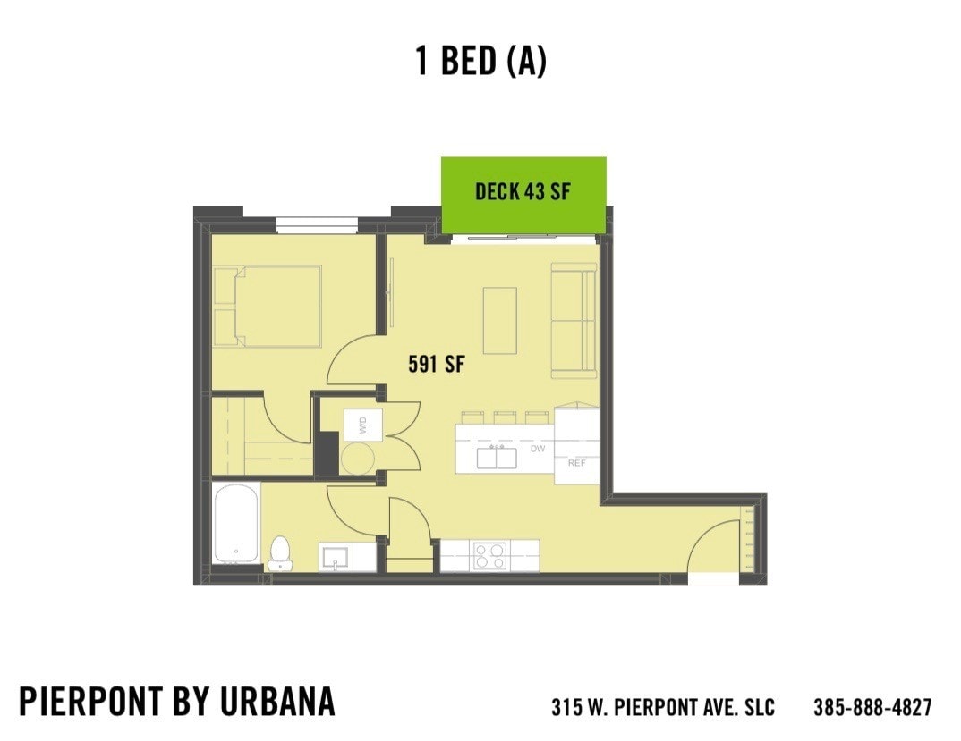 Floor Plan - 1 BED (A)