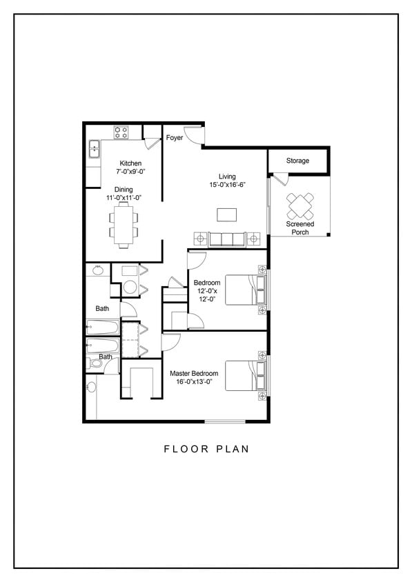 Floor Plan - B - The Willow