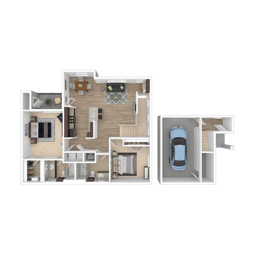 Floor Plan - 2x2 Extra Large - Orleans