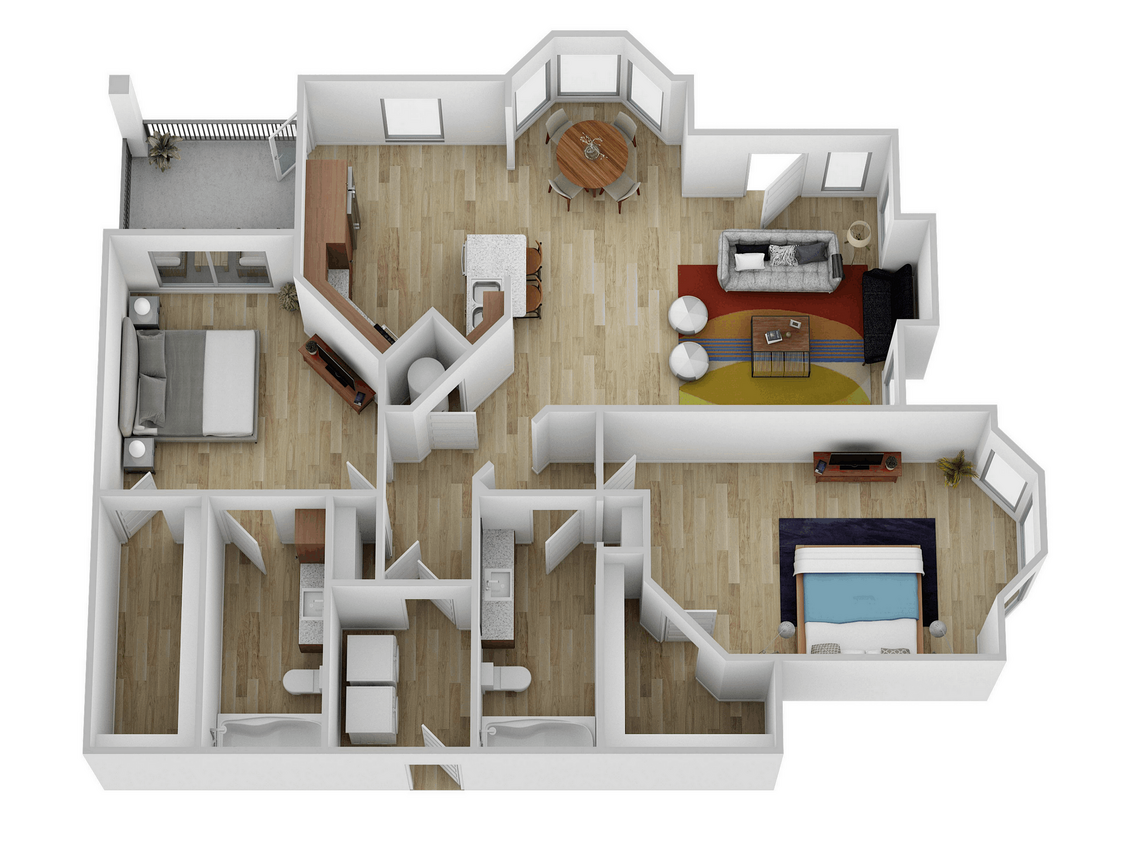 Katy Ranch 1401 SF 2025 - 2 Bed, 2 Bath G