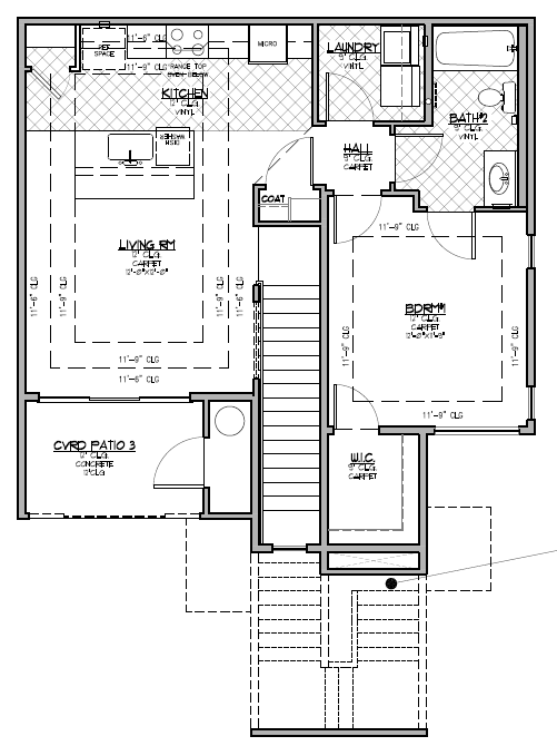Floor Plan - 1x1A Sky Suite