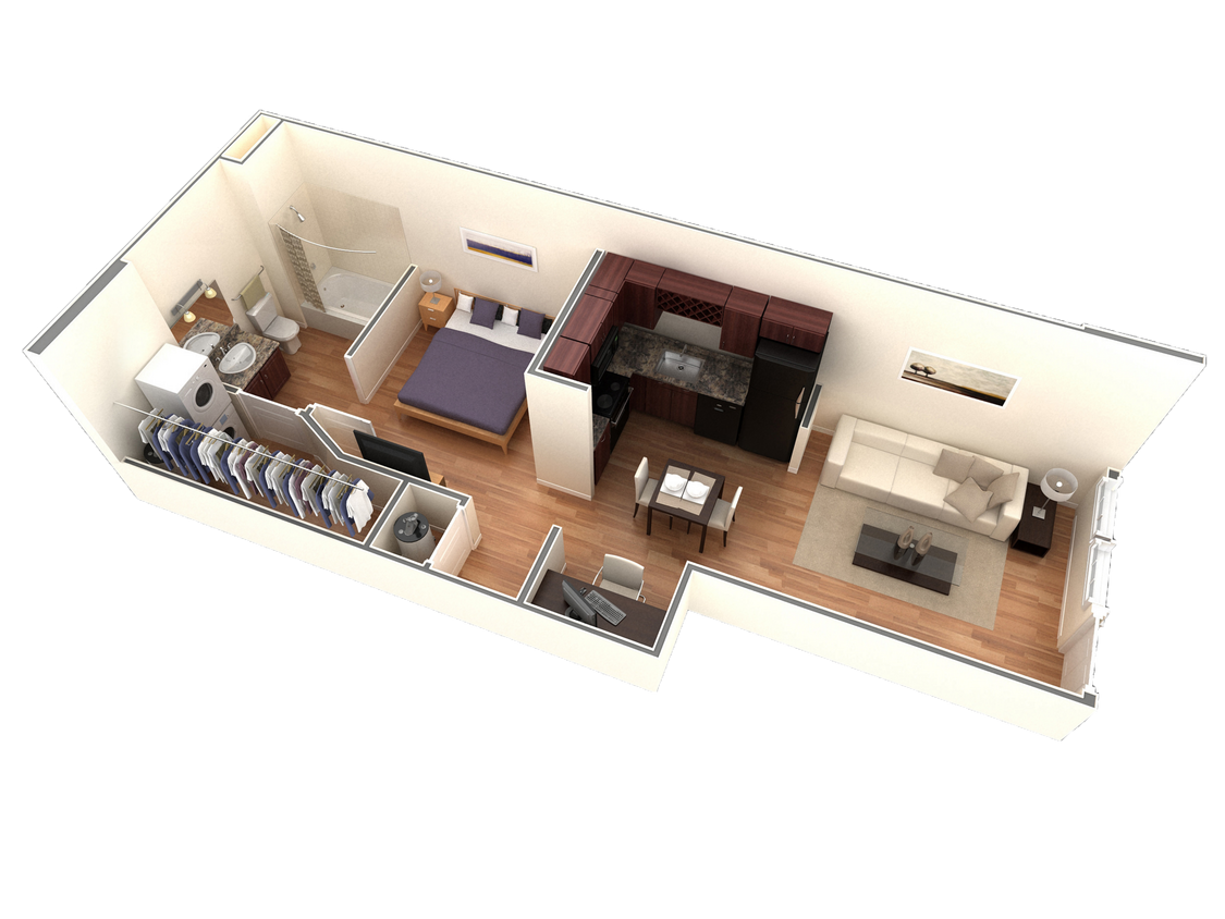 Floor Plan - Studio Grand Courtyard