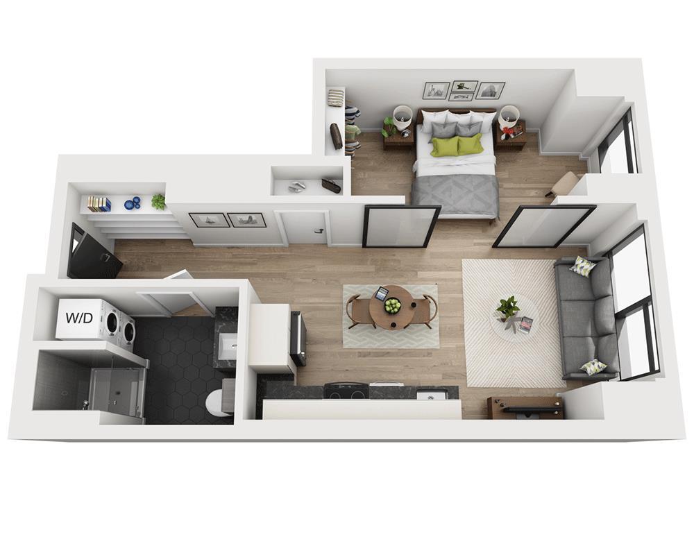 Floor Plan - Studio E1AJ-PH Penthouse