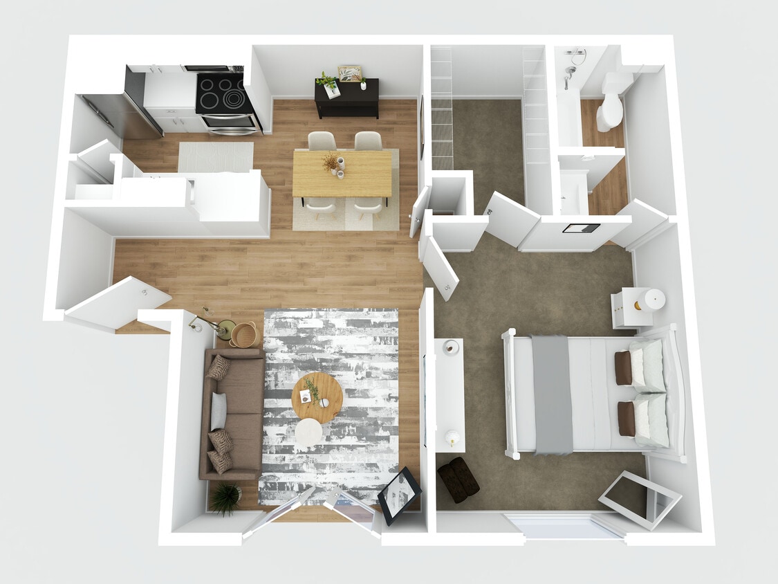 3d Floor Plan - A1 Renovated