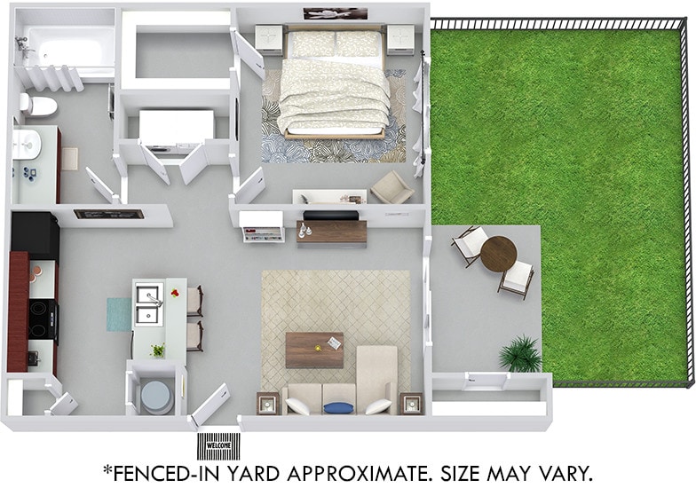Floor Plan - Benson with Fenced-In Yard