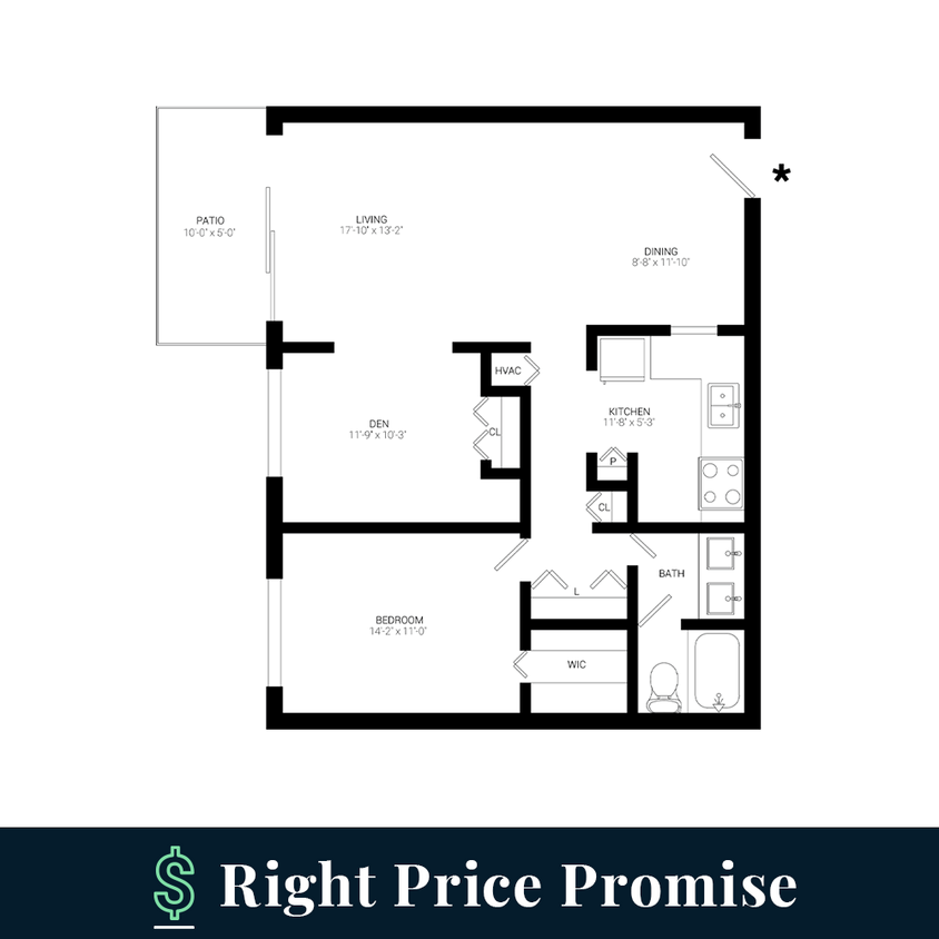 Floor Plan - A2 w/ Den