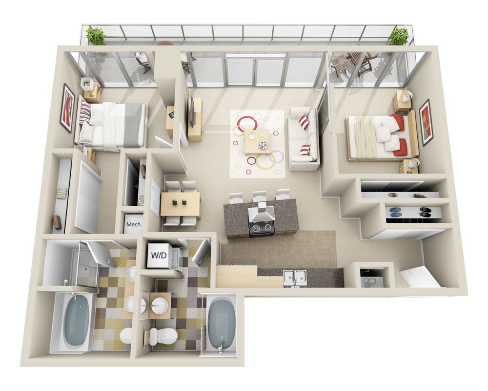 Floor Plan - Midrise B2M