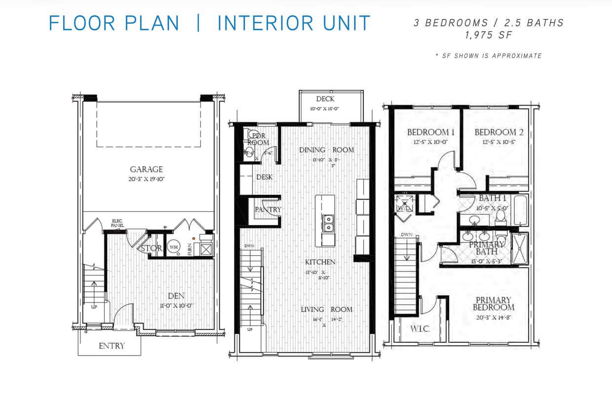 Floor Plan - Townhome (Interior)