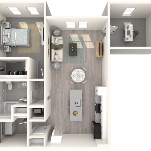 A4D floor plan The Crossing at Palm Aire - A4-D