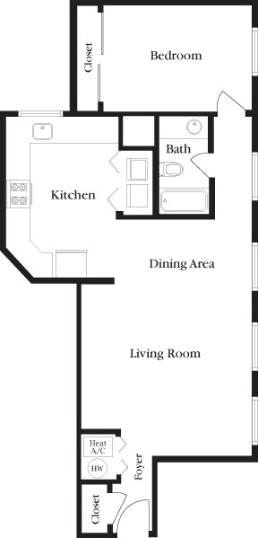 K-U_1Bed_1Bath_860 Sq Ft - K-U One Bedroom, One Bathroom