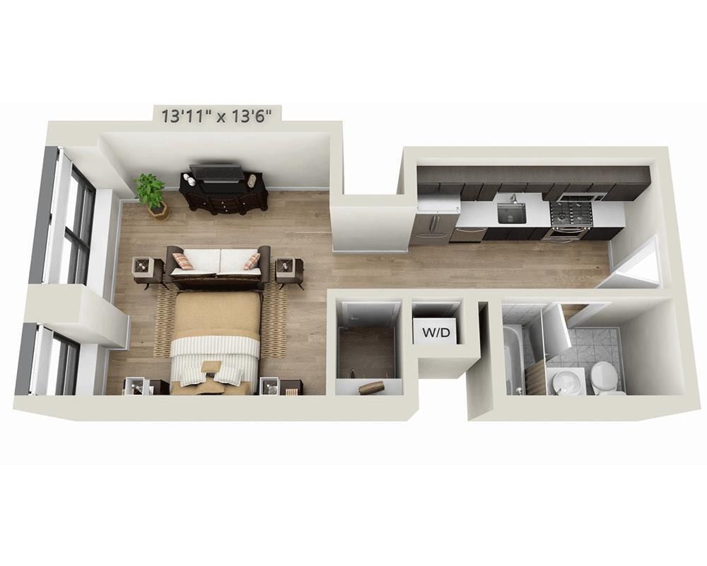 Floor Plan - Studio E1E
