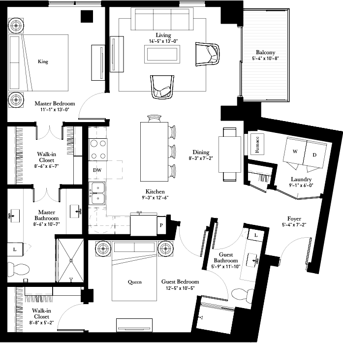 Floor Plan - Twinflower (B8)