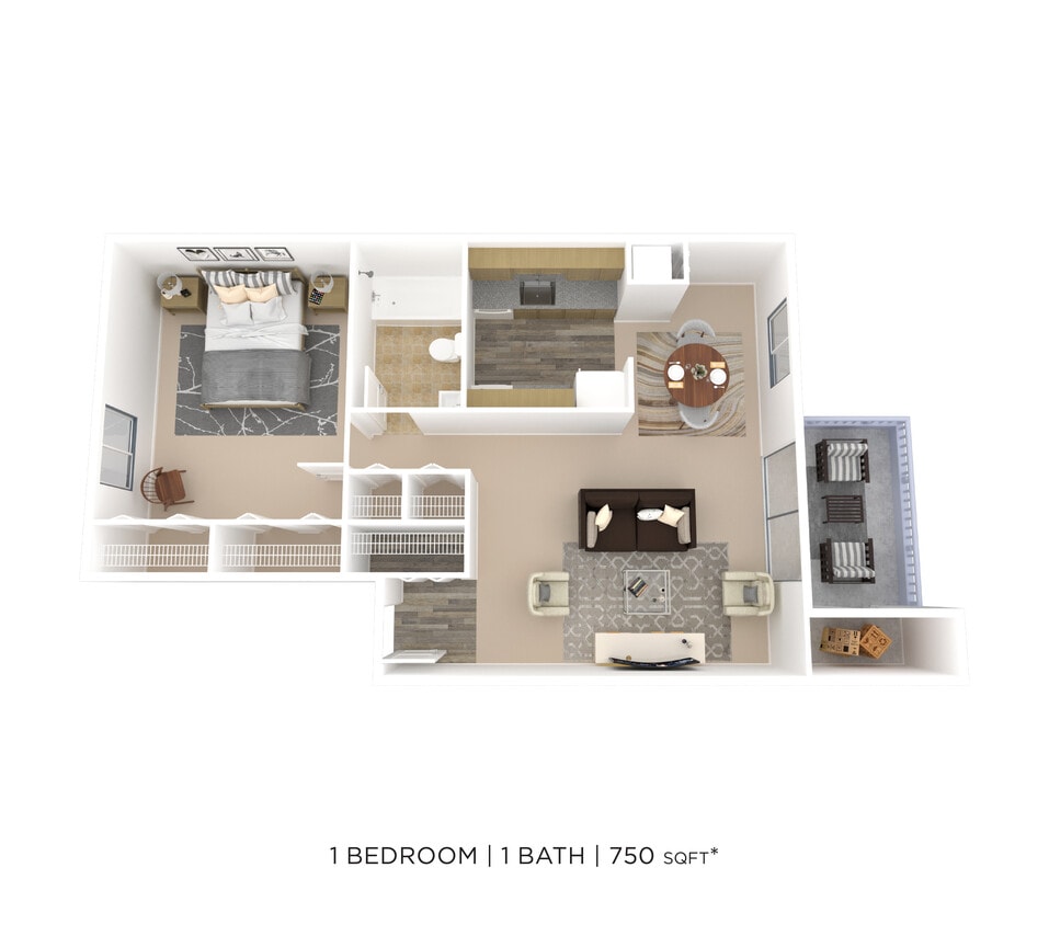 MonarchCrossing_1Bed_1Bath_750sqft - 1b1b Platinum Unit